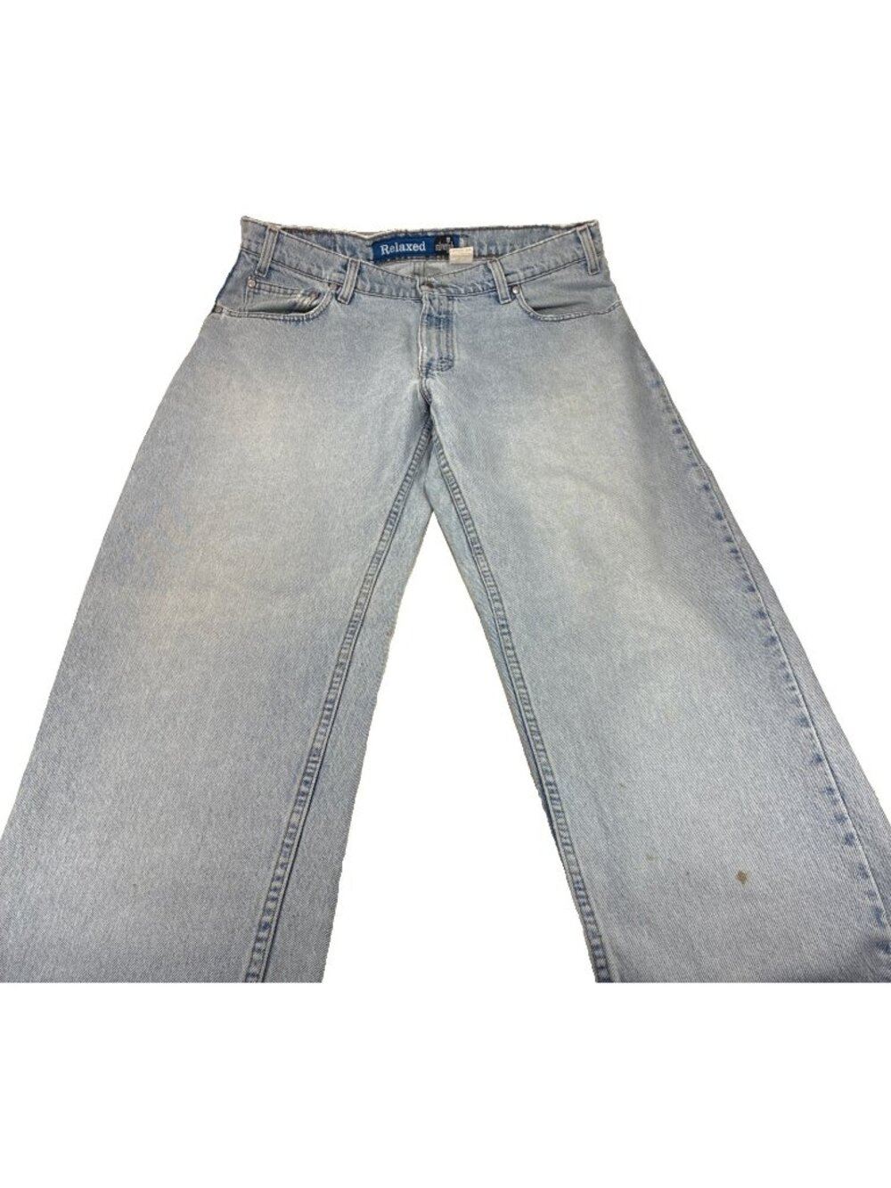 Vintage Levi's SilverTab Relaxed Fit Jeans Light Wash 36x32 Baggy 90s Distressed